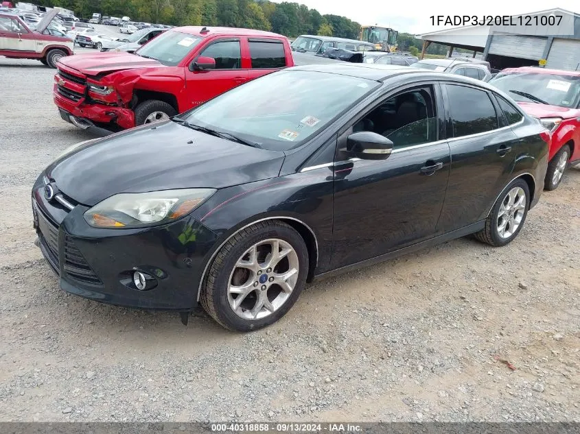 2014 Ford Focus Titanium VIN: 1FADP3J20EL121007 Lot: 40318858