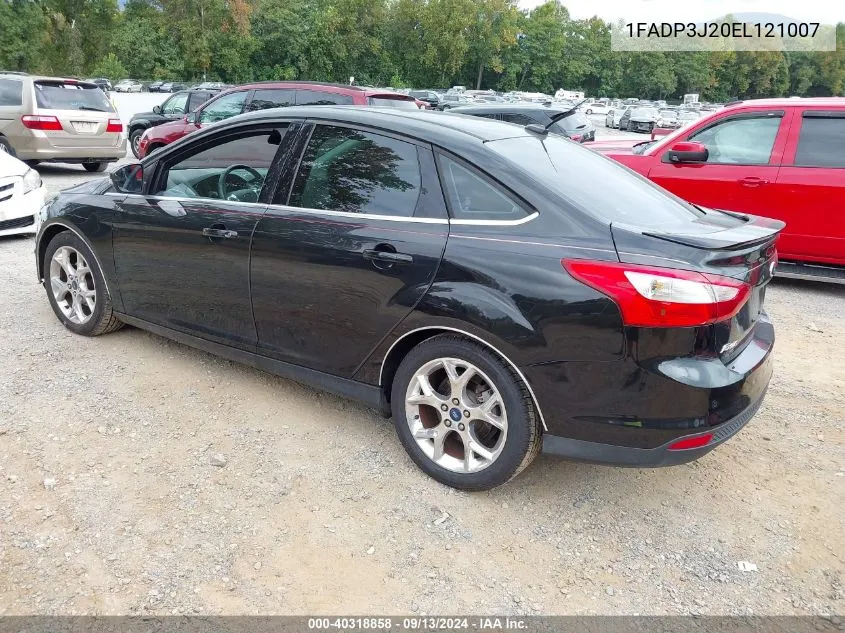 2014 Ford Focus Titanium VIN: 1FADP3J20EL121007 Lot: 40318858