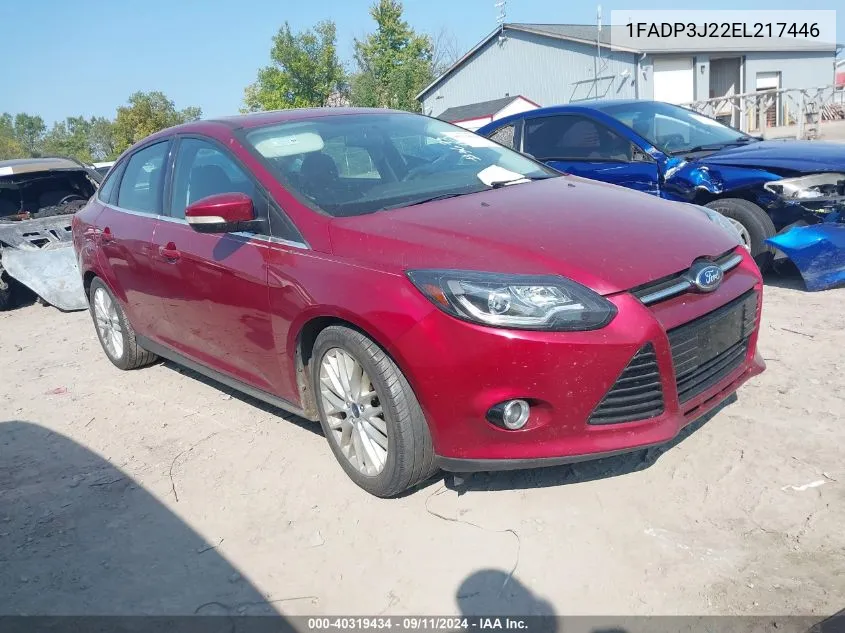 1FADP3J22EL217446 2014 Ford Focus Titanium