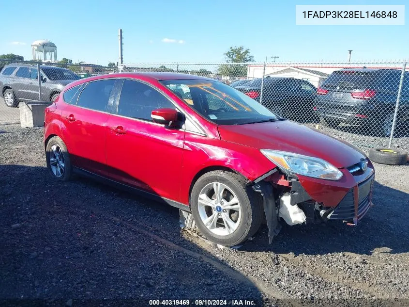 2014 Ford Focus Se VIN: 1FADP3K28EL146848 Lot: 40319469