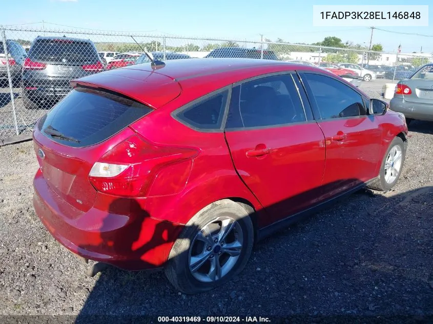 1FADP3K28EL146848 2014 Ford Focus Se