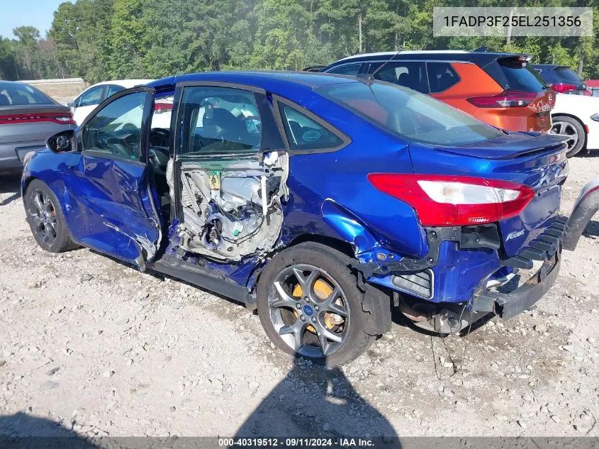 1FADP3F25EL251356 2014 Ford Focus Se