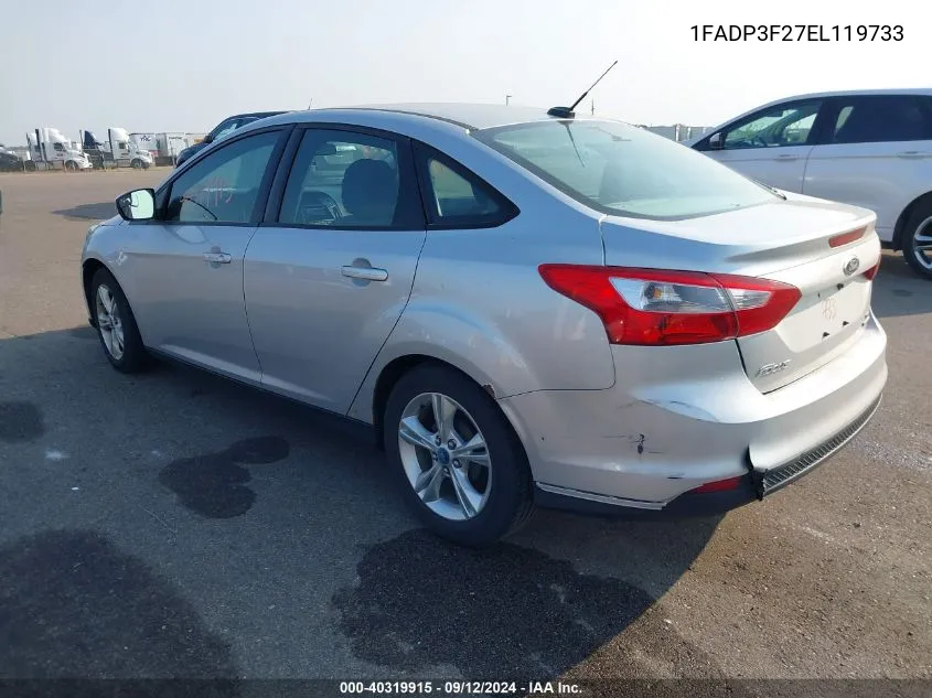 1FADP3F27EL119733 2014 Ford Focus Se