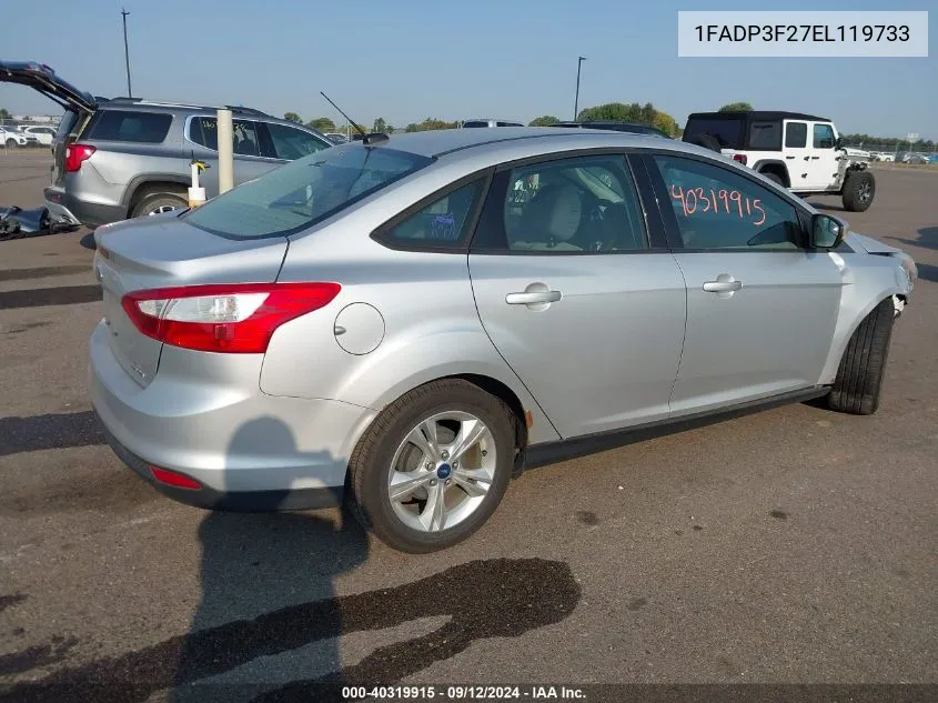 1FADP3F27EL119733 2014 Ford Focus Se