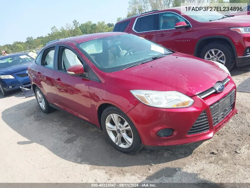 2014 Ford Focus Se VIN: 1FADP3F27EL234896 Lot: 40323047