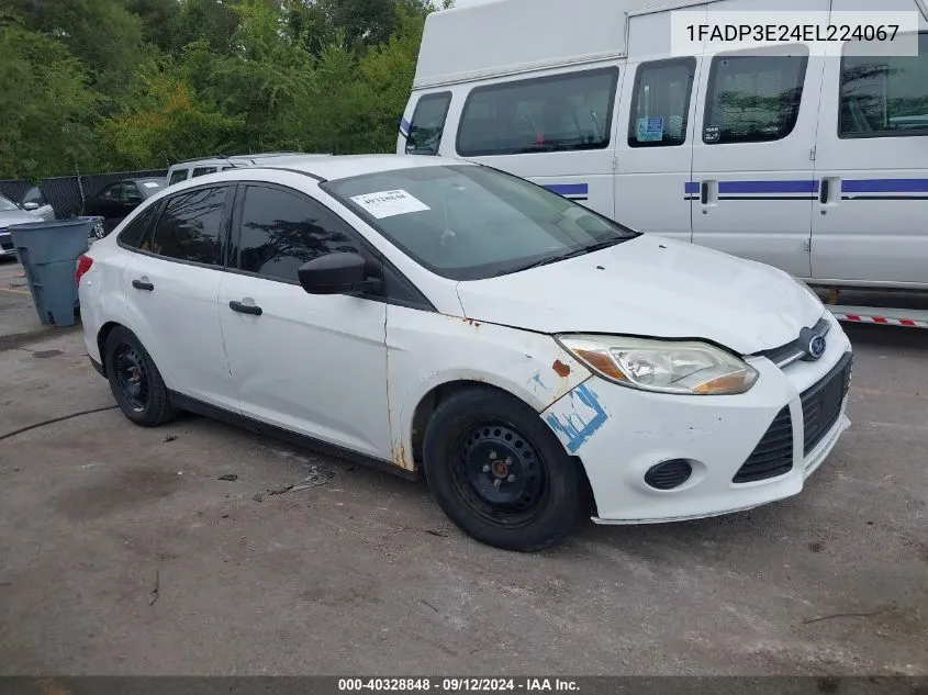 1FADP3E24EL224067 2014 Ford Focus S