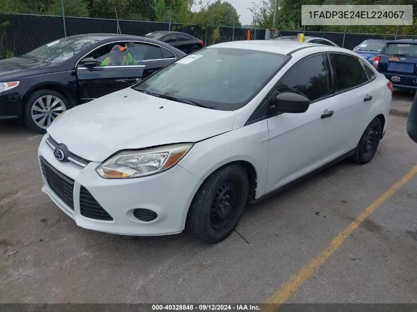 1FADP3E24EL224067 2014 Ford Focus S