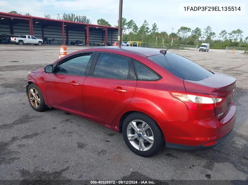 1FADP3F29EL135514 2014 Ford Focus Se