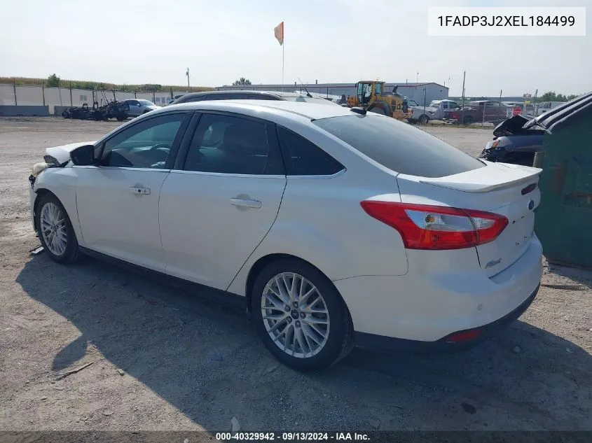 2014 Ford Focus Titanium VIN: 1FADP3J2XEL184499 Lot: 40329942