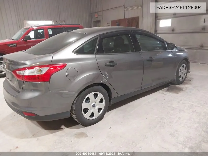 1FADP3E24EL128004 2014 Ford Focus S