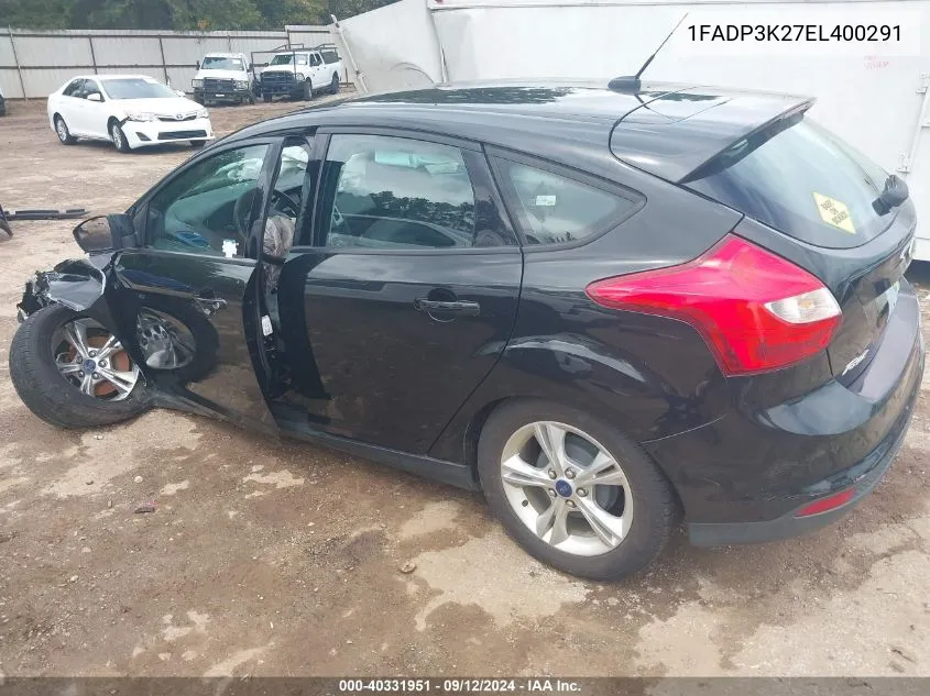 2014 Ford Focus Se VIN: 1FADP3K27EL400291 Lot: 40331951