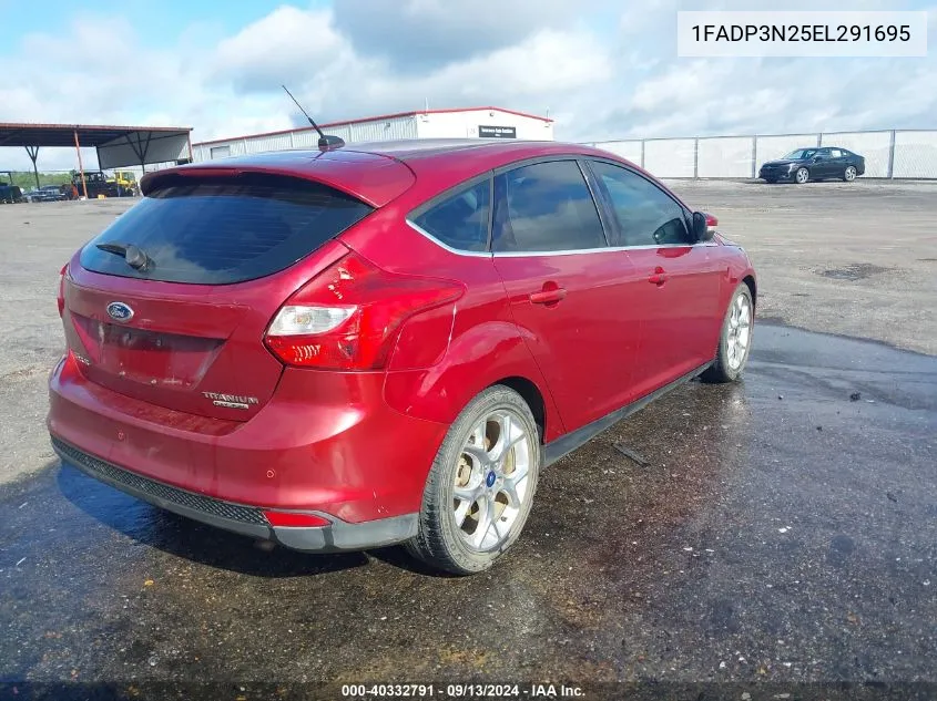 2014 Ford Focus Titanium VIN: 1FADP3N25EL291695 Lot: 40332791