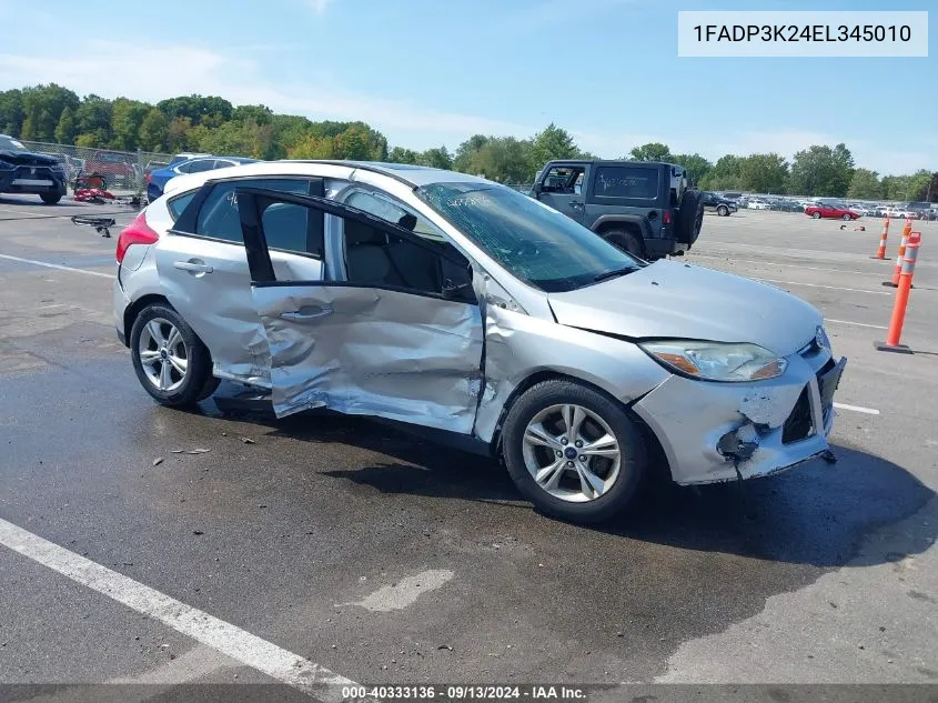 2014 Ford Focus Se VIN: 1FADP3K24EL345010 Lot: 40333136