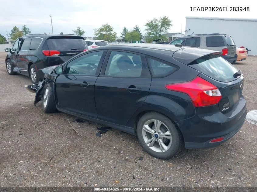 2014 Ford Focus Se VIN: 1FADP3K26EL283948 Lot: 40334325