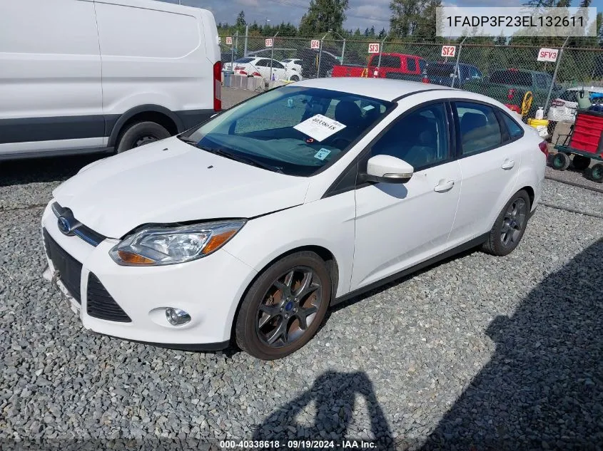 2014 Ford Focus Se VIN: 1FADP3F23EL132611 Lot: 40338618