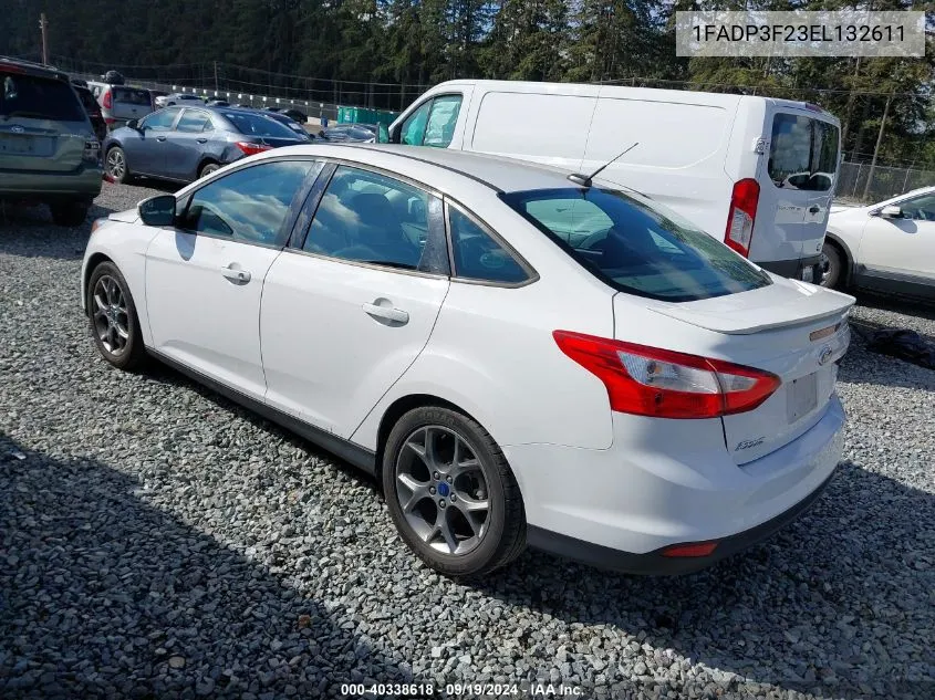 2014 Ford Focus Se VIN: 1FADP3F23EL132611 Lot: 40338618