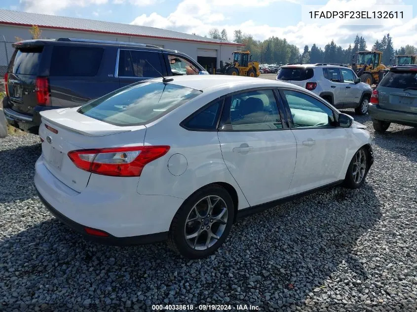 2014 Ford Focus Se VIN: 1FADP3F23EL132611 Lot: 40338618