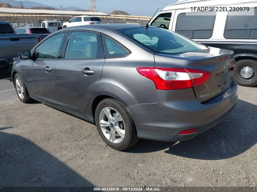 1FADP3F22EL230979 2014 Ford Focus Se