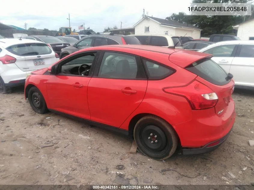 1FADP3K28EL205848 2014 Ford Focus Se