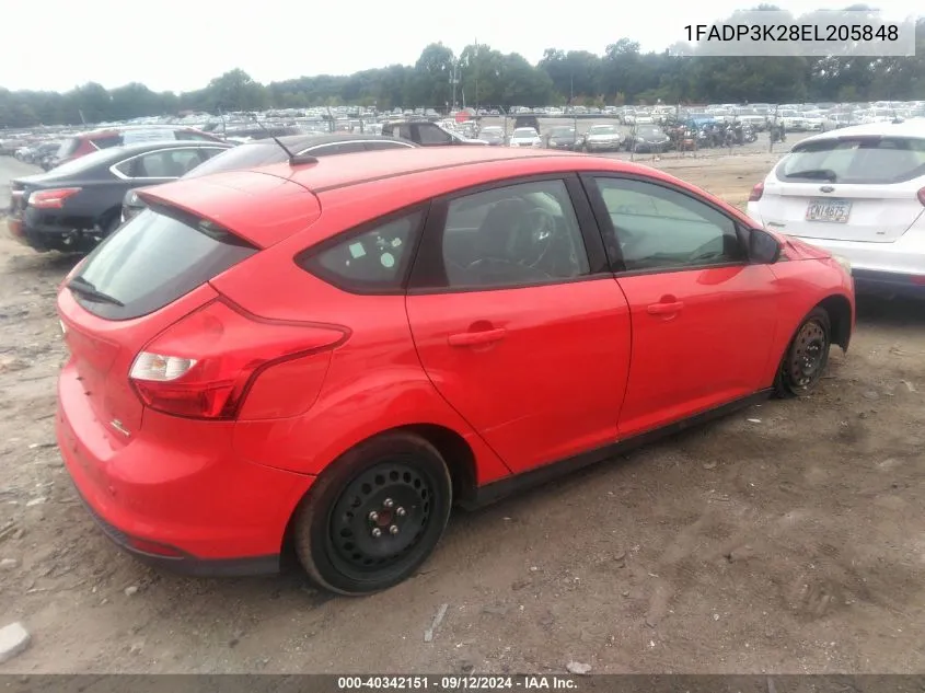 1FADP3K28EL205848 2014 Ford Focus Se