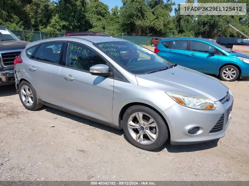 2014 Ford Focus Se VIN: 1FADP3K29EL125412 Lot: 40342182