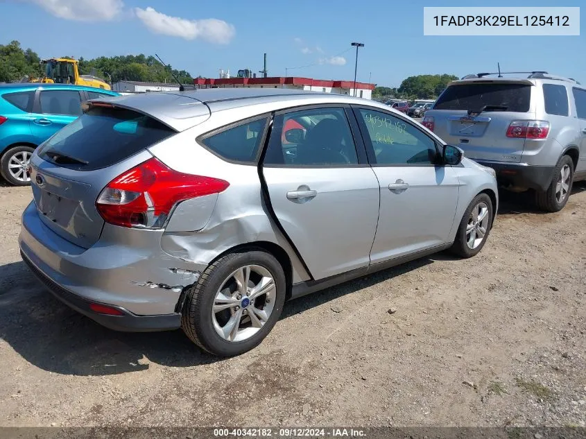 2014 Ford Focus Se VIN: 1FADP3K29EL125412 Lot: 40342182