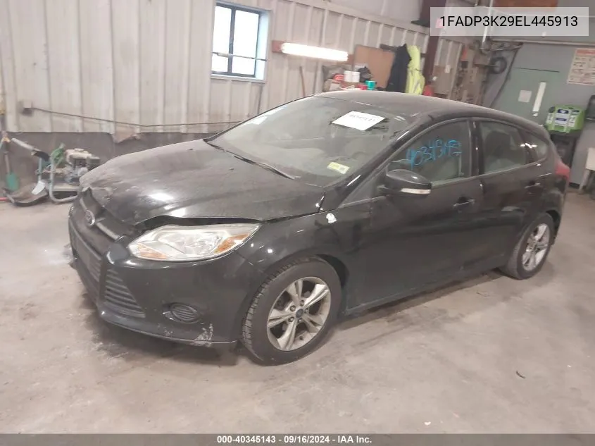 2014 Ford Focus Se VIN: 1FADP3K29EL445913 Lot: 40345143