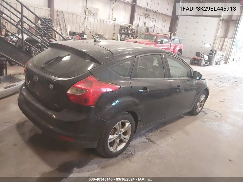 2014 Ford Focus Se VIN: 1FADP3K29EL445913 Lot: 40345143