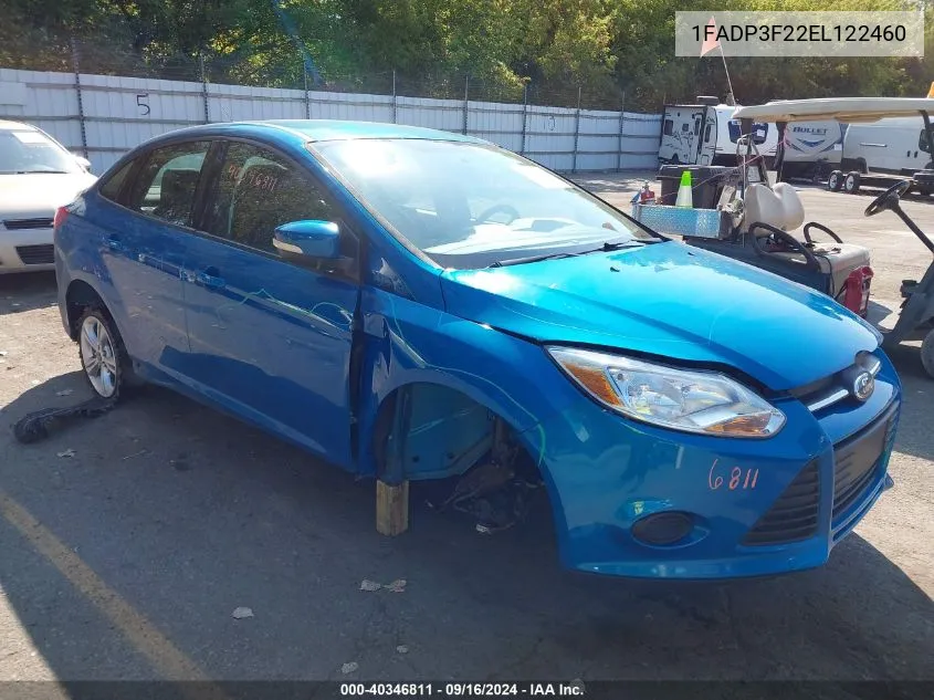 2014 Ford Focus Se VIN: 1FADP3F22EL122460 Lot: 40346811