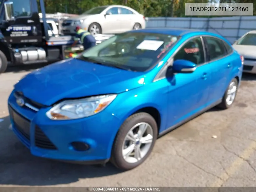 2014 Ford Focus Se VIN: 1FADP3F22EL122460 Lot: 40346811