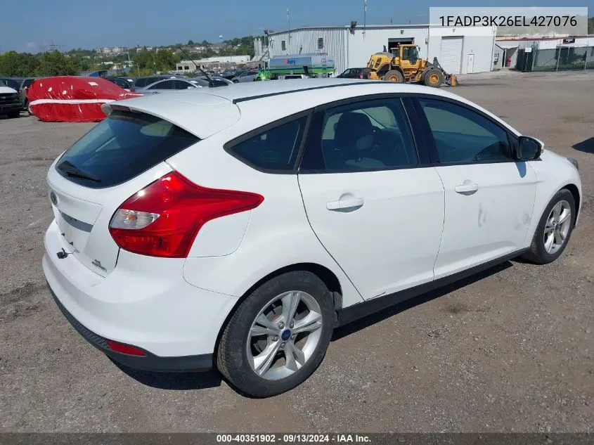 2014 Ford Focus Se VIN: 1FADP3K26EL427076 Lot: 40351902