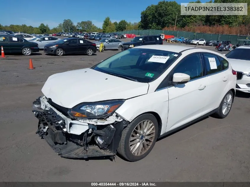 2014 Ford Focus Titanium VIN: 1FADP3N21EL338382 Lot: 40354444