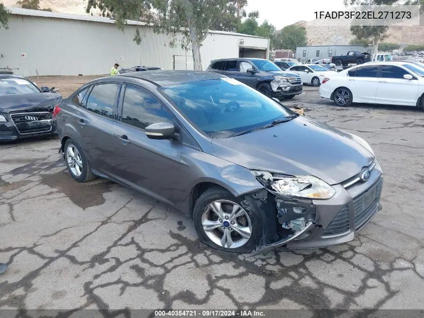 2014 Ford Focus Se VIN: 1FADP3F22EL271273 Lot: 40354721