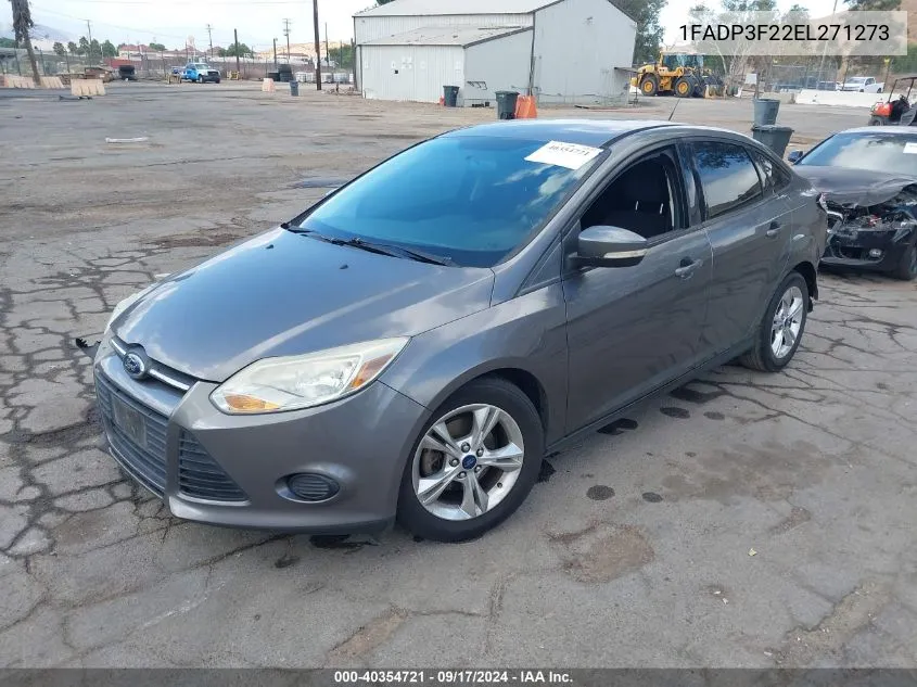 2014 Ford Focus Se VIN: 1FADP3F22EL271273 Lot: 40354721