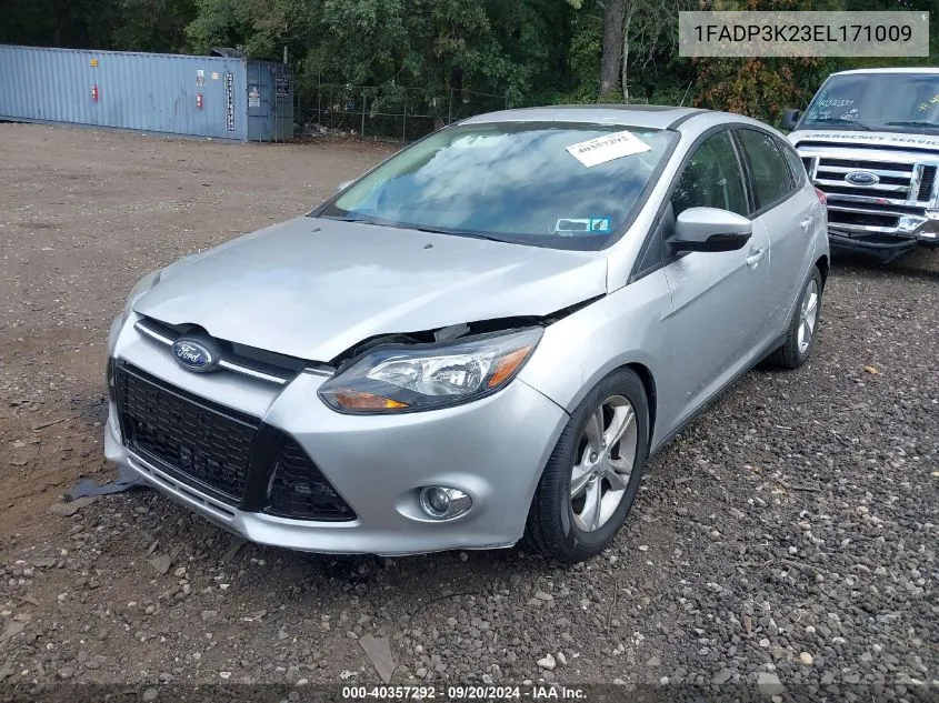 2014 Ford Focus Se VIN: 1FADP3K23EL171009 Lot: 40357292