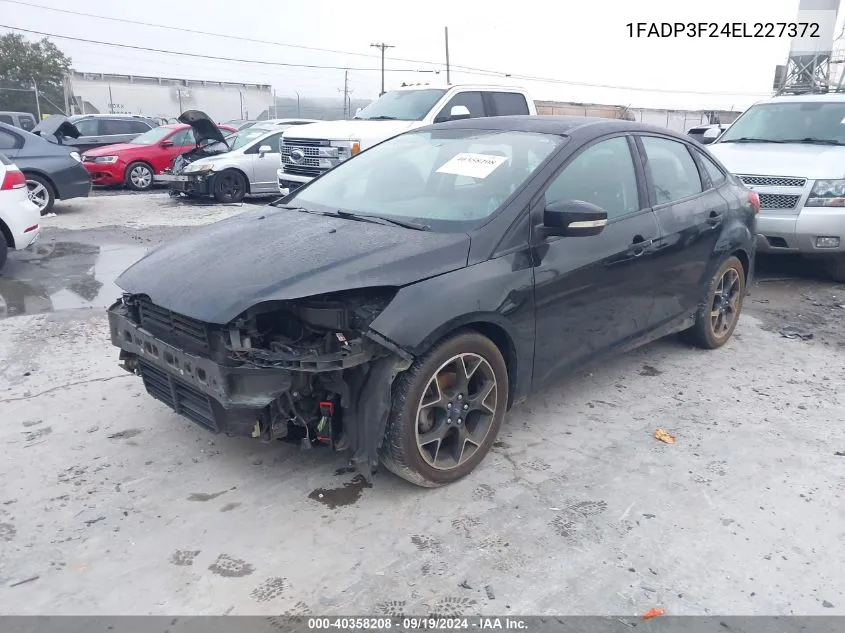 2014 Ford Focus Se VIN: 1FADP3F24EL227372 Lot: 40358208