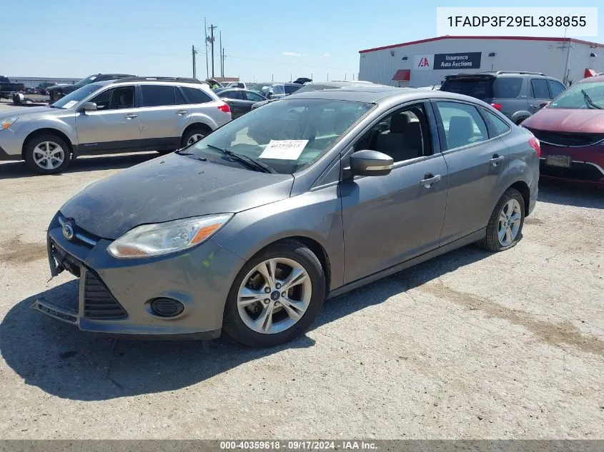 2014 Ford Focus Se VIN: 1FADP3F29EL338855 Lot: 40359618