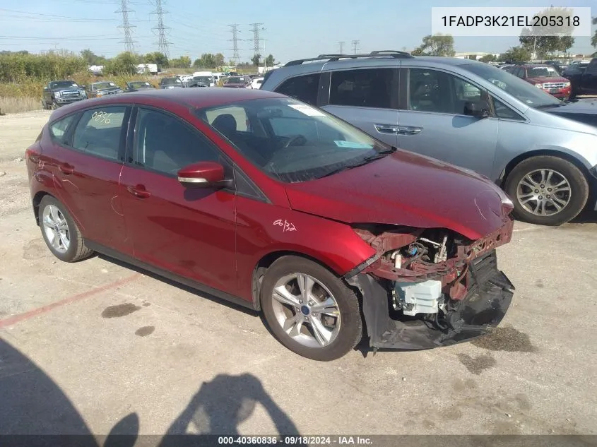 1FADP3K21EL205318 2014 Ford Focus Se