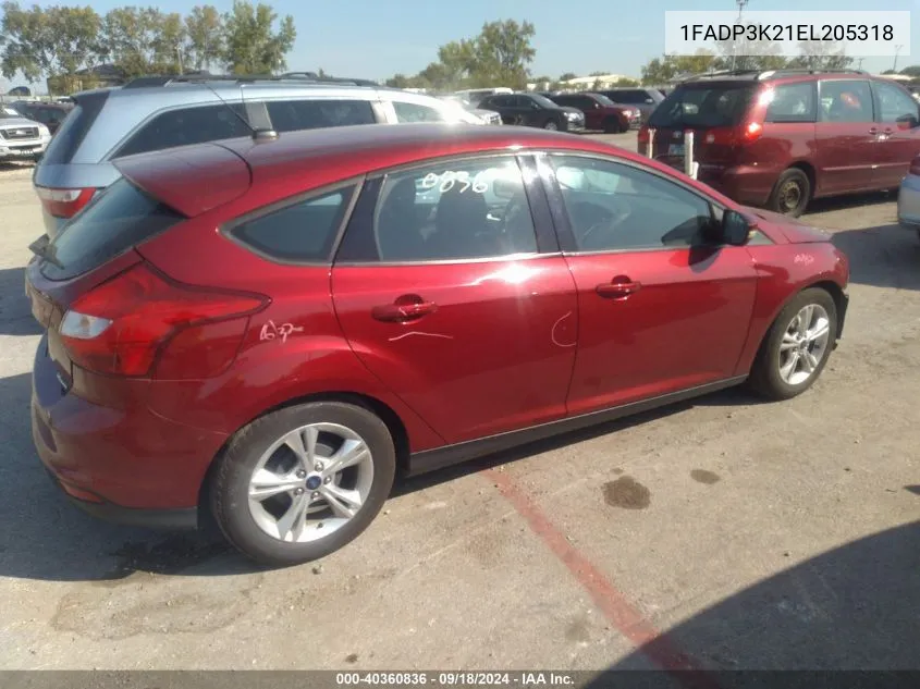 1FADP3K21EL205318 2014 Ford Focus Se