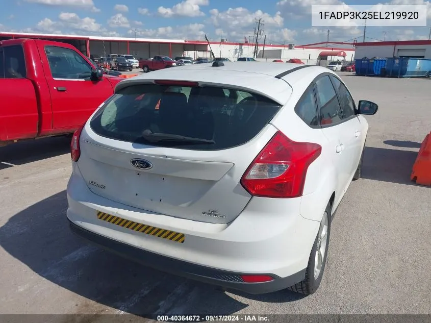 1FADP3K25EL219920 2014 Ford Focus Se