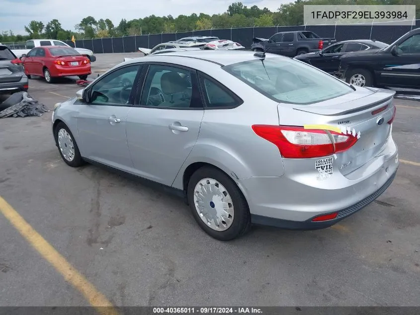 1FADP3F29EL393984 2014 Ford Focus Se