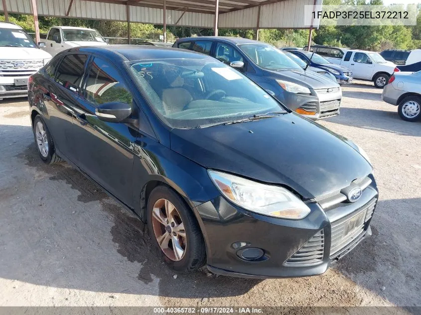 2014 Ford Focus Se VIN: 1FADP3F25EL372212 Lot: 40365782