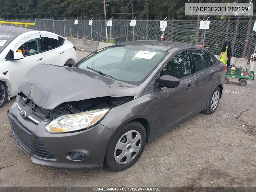 2014 Ford Focus S VIN: 1FADP3E23EL282199 Lot: 40368049