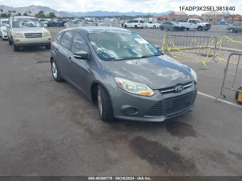 1FADP3K25EL381840 2014 Ford Focus Se