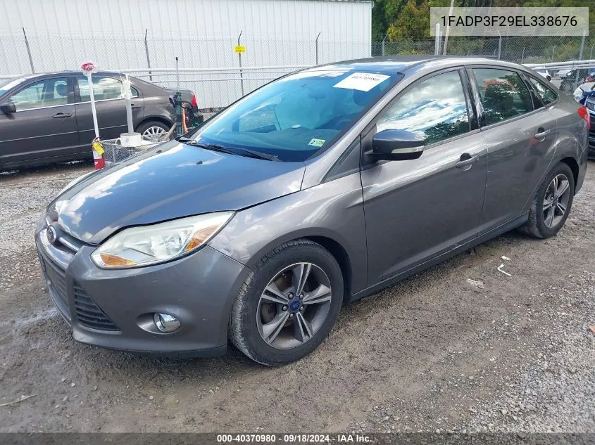 2014 Ford Focus Se VIN: 1FADP3F29EL338676 Lot: 40370980