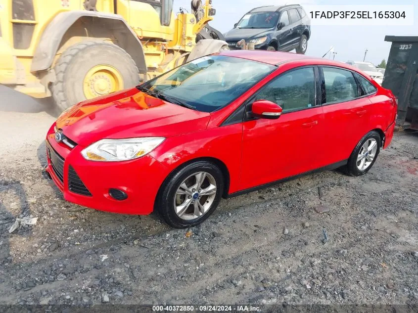 2014 Ford Focus Se VIN: 1FADP3F25EL165304 Lot: 40372850