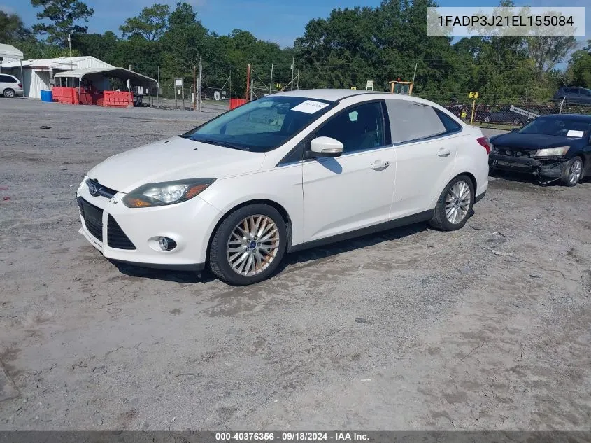 2014 Ford Focus Titanium VIN: 1FADP3J21EL155084 Lot: 40376356