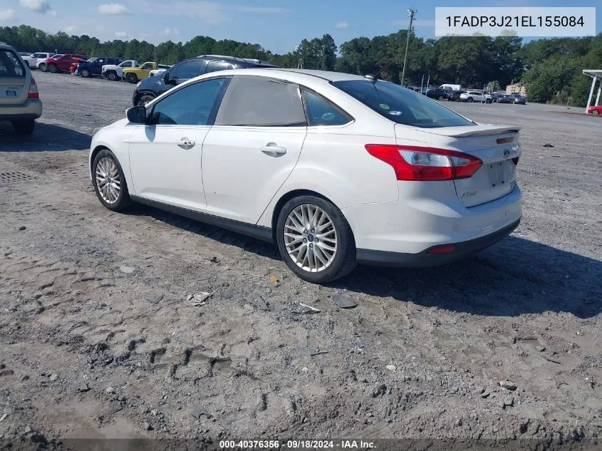 2014 Ford Focus Titanium VIN: 1FADP3J21EL155084 Lot: 40376356