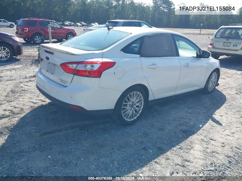 2014 Ford Focus Titanium VIN: 1FADP3J21EL155084 Lot: 40376356