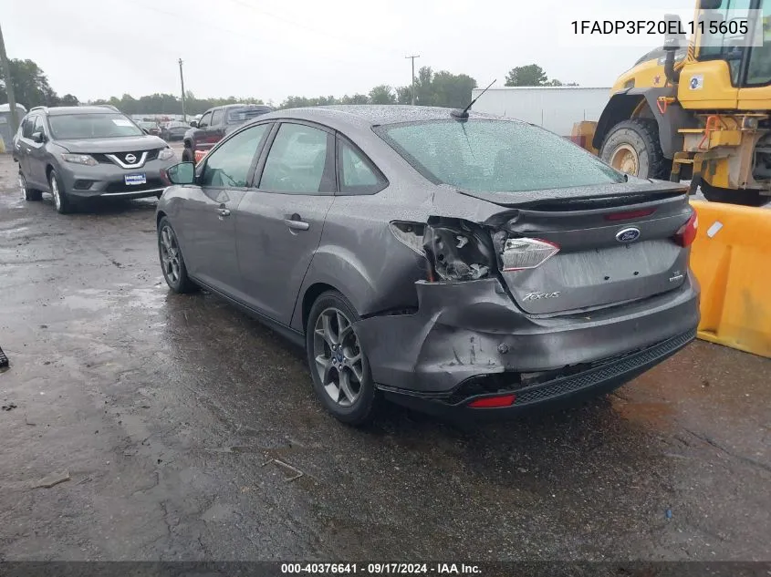 1FADP3F20EL115605 2014 Ford Focus Se